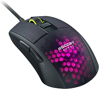 Souris de jeu légère rockat burst pro, noire