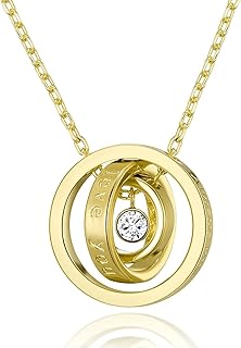 Collier avec citation philip jones gold always my mother créé avec des cristaux