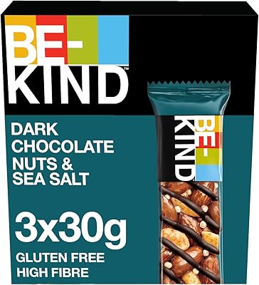Barre de chocolat noir be-kind aux noix et sel marin, 3 x 30