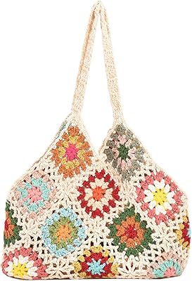 Sac fourre-tout en crochet pour femme magnifique sac à bandoulière