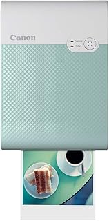 Imprimante photo carrée portable canon selphy qx10 pour iphone et android, vert