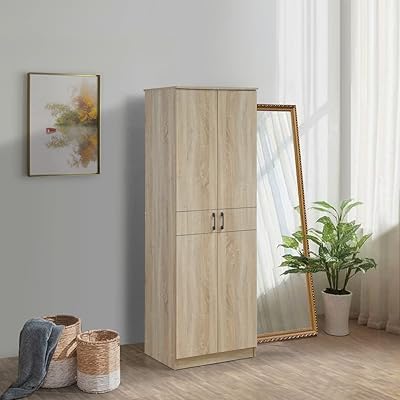 Armoire 2 portes home box oasis, dimensions 50 x 181,8 x 60 cm