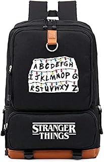 Sac à dos d'école stranger things book, sac à bandoulière tendance pour étudiants