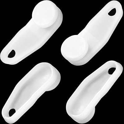 Crochets de rail de rideau coulissant en plastique blanc pour rideaux coulissants