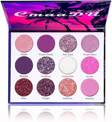 Palette de fards à paupières à paillettes 12 palettes de fards à paupières