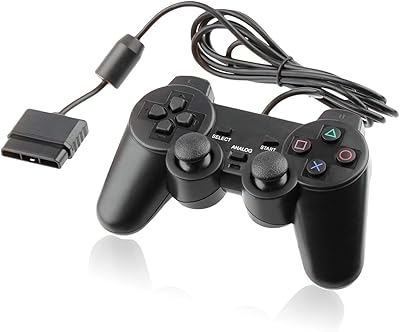 Manette filaire playstation 2 gp01 - dualshock pour playstation 2 (noir)
