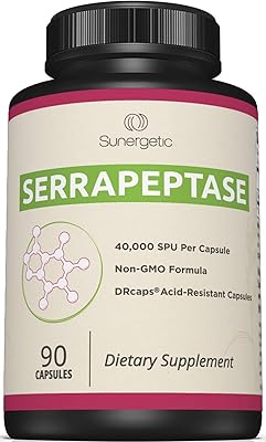 Le supplément d'enzyme serrapeptase sanergetic premium aide à soutenir la santé des sinus