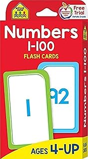 Carte mémoire flash numéro 1, 100 cartes mémoire flash de la zone scolaire