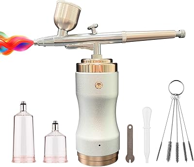 Kit aérographe portable avec compresseur portable et stylo aérographe sans fil double action
