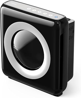 Purificateur d'air ermiga ap-1512hh true hepa avec moniteur de qualité de l'air, mode