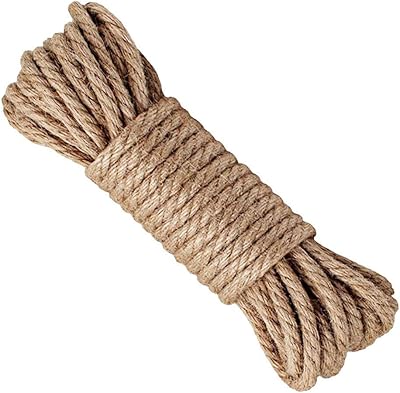 Corde de chanvre de 6 mm d'épaisseur, corde de ficelle de jute