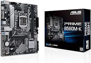 Asus prime b560m-k intel b560 lga 1200 micro atx noir, 90mb16s0-m0eay0