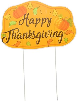 Yarnow 1 pièce prise de terre pour thanksgiving, décor extérieur de la maison
