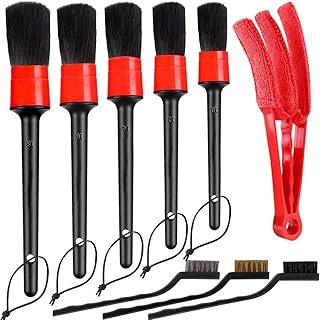 Ensemble de 9 brosses de voiture antole, comprenant 5 brosses de détail ultra