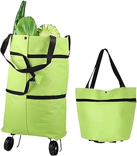 Sac de courses gigiro trolley chariot d'épicerie réutilisable sacs pliables portables