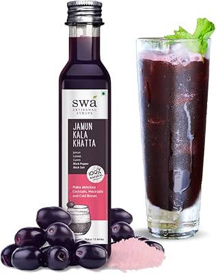 Sirop artisanal sawa jamun kala khatta 100% naturel 250 ml pour 10-15