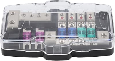 Porte-fusible audio stéréo de voiture à 4 voies, blocs de distribution 0/4ga, boîte