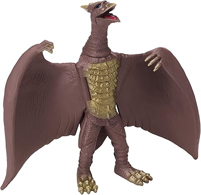 Figurine toho godzilla classic rodan 6,5 pouces, marron