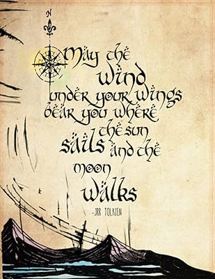 Le carnet du hobbit | citation de tolkien 85 x 11