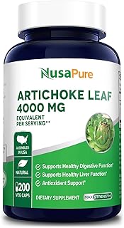 Extrait d'artichaut nosapur 4000 mg par portion. 200 capsules végétariennes