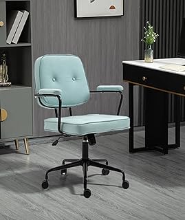 Chaises de bureau à domicile, chaise d'ordinateur en tissu technique avec accoudoirs rembourrés