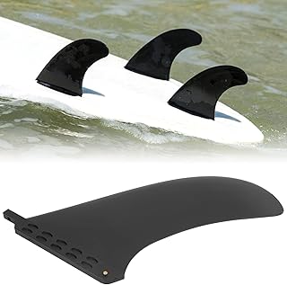 Ailerons de surf sup en pvc, ailerons de planche de surf noirs flexibles