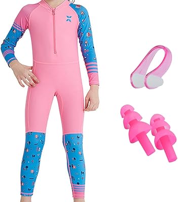 Refq maillot de bain de protection solaire à manches longues/courtes pour enfants +