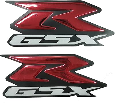 Autocollant emblème 3d rouge brillant pour suzuki gsxr 600 750 1000 1300 hayabusa