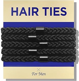 Élastiques à cheveux tressés havhaf pour hommes 5 pièces (xl noir) pas