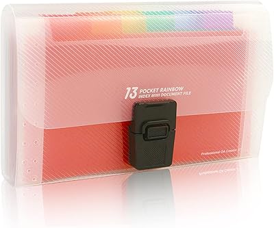 Petits dossiers extensibles turmin, petit portefeuille en accordéon pour ranger factures, reçus, cartes