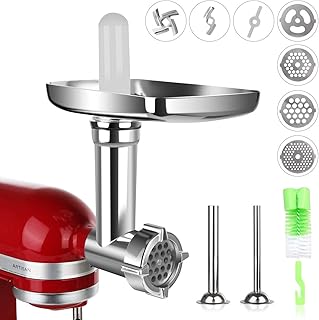 Accessoire hachoir à viande pour mélangeurs de cuisine sur socle accessoire en métal