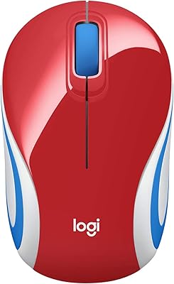 Souris sans fil ultra-portable logitech m187 2,4 ghz avec récepteur usb, suivi optique