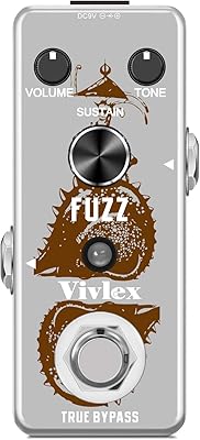 Feflex lef-306 mini pédale d'effets de guitare analogique fuzz avec distorsion réelle