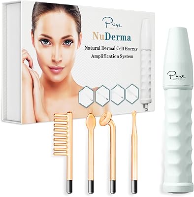 Appareil portable de thérapie cutanée à haute fréquence nuderma avec néon - anti-âge