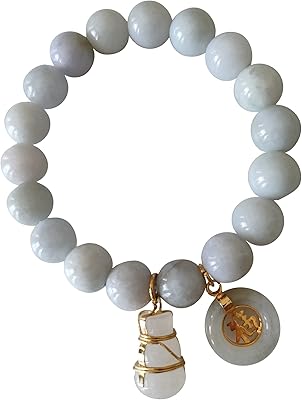 Bracelet en jade pour femme perles de pierres précieuses naturelles avec pendentif