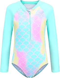 Maillot de bain une pièce à manches longues pour filles maillot