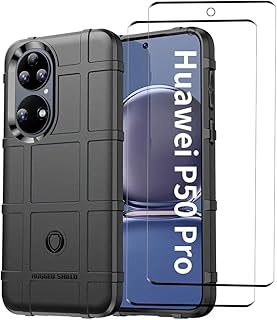 Coque somasuit huawei p50 pro avec 2 pièces de protection d'écran en verre