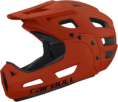 Casque de vélo intégral pipski casque de vélo pour adulte avec mentonnière amovible