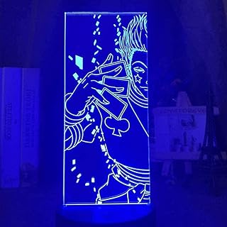 Anime hisoka 3d fausse lampe de nuit pour enfants jouets décoration de chambre