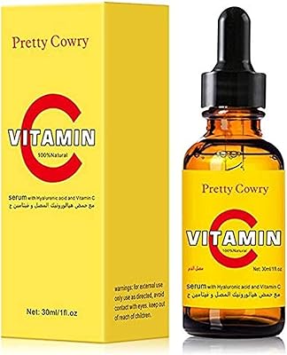 Le sérum à la vitamine c pour femmes pretty cowry rétrécit les pores