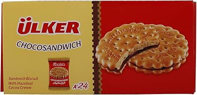 Biscuits sandwich ulker choco, 22,5 g (paquet de 24)