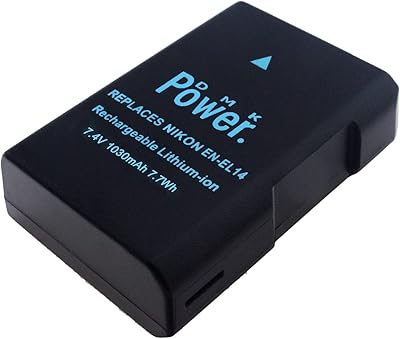 Batterie dmk en-el14 1030mah 7,7wh compatible avec les appareils photo nikon d5600 d5500