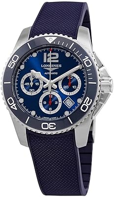 Montre chronographe automatique longines hydroconquest à cadran bleu pour homme l38834969