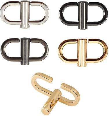 Evago 5pcs boucles métalliques réglables pour sac ceinture à chaîne pour raccourcir la longueur