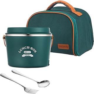 Boîte à déjeuner électrique geegero avec fourchette et cuillère et sac de transport boîte en acier. Diaytar : Votre destination shopping préférée au Sénégal