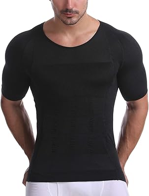 Chemise de compression à manches courtes pour hommes pour amincir et façonner