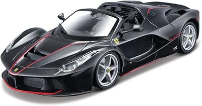Maisto m39133 1/24 kit métal 1:24 al la ferrari aperta, noir