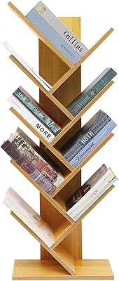 Bibliothèque dayong tree, bibliothèque multicouche en bois, bibliothèque ouverte au sol pour salon