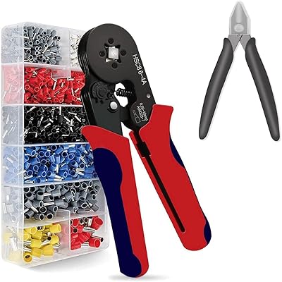 Ensemble d'outils de sertissage d'œillets métalliques emthclo avec pince coupe-fil et coque