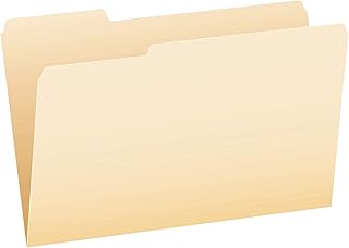 Dossiers pedaflex, format légal, manille, 1/3 pièce, 100/bx (753 1/3)